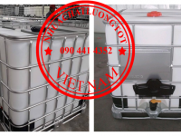 Bồn nhựa IBC 1000 lít khung thép chắc chắn, mới 100%