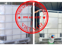 Bồn nhựa IBC 1000 lít khung thép chắc chắn, mới 100%