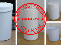 Hủ nhựa 2 ký đựng bột phấn, hủ nhựa 1 ký 5 đựng sơn, hủ 1 ký đựng mực in