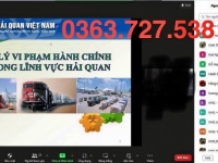 TUYỂN SINH LỚP KHAI HẢI QUAN