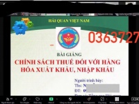 TUYỂN SINH LỚP KHAI HẢI QUAN
