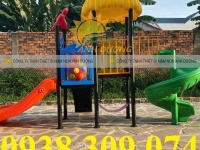 Cầu trượt liên hoàn ngoài trời,xích đu cầu trượt liên hoàn