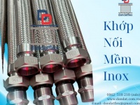Khớp nối mềm inox 2 đầu nối ren trong sus304, ống nối mềm inox chịu nhiệt cao
