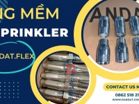 Khớp nối mềm Sprinkler, Ống mềm cấp nước đầu phun PCCC, Dây mềm chữa cháy D20