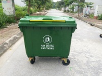 CÔNG TY NHỰA HÀ NỘI CHUYÊN BÁN BUÔN, BÁN LẺ THÙNG RÁC 660L. MUA HÀNG LIÊN HỆ: 0964018718