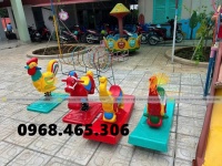 Bập bênh trẻ em hình con voi, con ngựa bằng nhựa
