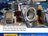 Khớp nối mềm chống rung inox, khớp nối chống rung, ống mềm inox