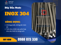 Ống mềm inox cấp nước vòi nóng lạnh, Dây dẫn nước mềm inox, Dây mềm cấp nước thép không gỉ
