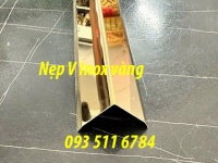 Nẹp Inox ốp cầu thang chống trượt nẹp V inox ốp gạch