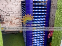 Giường lưới mầm non chân xanh, giường lưới trẻ em giá rẻ