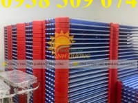Giường lưới mầm non chân xanh, giường lưới trẻ em giá rẻ