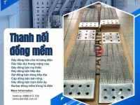 Thanh cái mềm/ Thanh nối đồng mềm/ Dây đồng bện tiếp địa có bấm cose