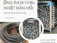 Ống thép chôn bê tông, ống mềm inox chịu nhiệt đàn hồi DN50