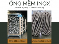 Ống thép chôn bê tông, ống mềm inox chịu nhiệt đàn hồi DN50