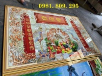 Tranh gạch men trang trí phòng thờ 