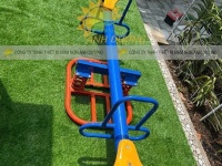 Bập bênh lò xo 2 chỗ ngồi trẻ em, bập bênh đòn trẻ em