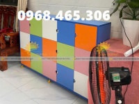 Tủ cặp dép trẻ em bằng gỗ, tủ cặp mầm non giá rẻ