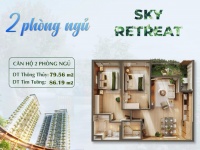Căn hộ 2PN giá gốc Sky Retreat Eco Retreat giá tốt 3,9 tỷ (gồm VAT+KPBT), view biệt thự đảo