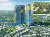 Căn hộ 2PN Sky Retreat Eco Retreat giá gốc CĐT 3,9 tỷ (gồm VAT+KPBT), view biệt thự đảo