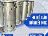 Khớp giãn nở nhiệt inox/ Bù giãn nở đường hơi/ Bù trừ áo khống mặt bích