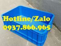 Thùng nhựa nguyên sinh B1, thùng đặc có nắp, khay cơ khí, khay nhựa bít