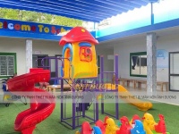 Cầu trượt liên hoàn xích đu, cầu trượt liên hoàn giá rẻ