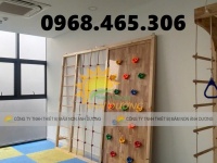 Thang leo gỗ mầm non chất lượng cao, thang leo gỗ trẻ em