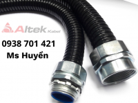 Ống Ruột Gà,  Lõi Thép Bọc Nhựa + Đầu Nối   