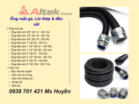 Ống Ruột Gà,  Lõi Thép Bọc Nhựa + Đầu Nối   