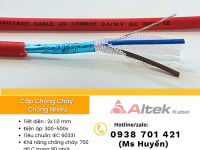 Cáp Chống Cháy Chống Nhiễu 2c X 1.0 mm2 Al+Gft+E Altek Kabel 