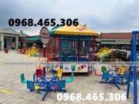 Đu quay trẻ em, nhà banh sắt trẻ em ngoài trời