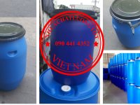 Thùng phuy 220 lít đựng dung môi, vỏ thùng phuy 200 lít đựng thành phần hóa học 