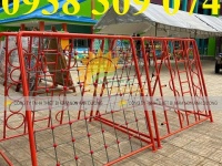 Thang leo gỗ mầm non, thang leo sắt vận động cho trẻ giá rẻ
