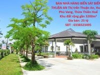 BÁN NHÀ HÀNG BIỂN – VỊ TRÍ VÀNG SÁT BIỂN THUẬN AN Huyện Phú Vang, Huế