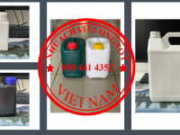 Can nhựa 5 lít đựng mẫu, can 2 lít đựng nước xả, can nhựa 1 lít đựng nước giặt 