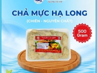 Chả Mực Giã Tay Hạ Long (Chiên) - Hút Chân Không - Khay 500gr
