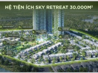 Căn hộ 1 phòng ngủ 38m2 1PN 1WC Sky Retreat, Quỹ hàng ưu tiên,Hướng cao tốc thoáng mát