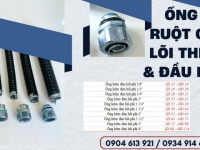Ống ruột gà lõi thép / ống kẽm đàn hồi phi 20 Đà Nẵng, HCM, Hà Nội