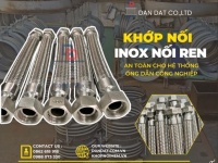 Khớp giãn nở inox/ Khớp nối đường ống dẫn dầu/ Khớp giãn nở bằng vải chịu nhiệt