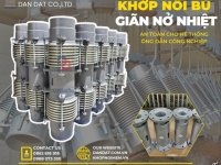Khớp giãn nở inox/ Khớp nối giãn nở mặt bích/ Ống bù trừ giãn nở nhiệt inox