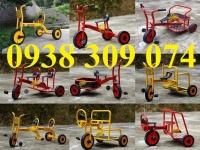 Xe đạp 3 bánh đơn mầm non, Xe đạp 3 bánh đôi mầm non