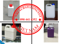 Can nhựa 5 lít tròn, vỏ can nhựa 2L đựng nhiên liệu, can 1 lít đựng axit đặc, can 500ml đựng mật ong