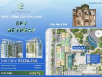 Căn hộ 2PN Eco Long An, Eco Retreat ban công vườn mây, view BT Đảo, 96m2 chỉ 4.5 tỷ rẻ nhất thị