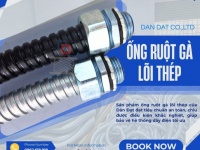 Ruột gà luồn dây điện/ Ống ruột gà chống cháy/ Ống ruột gà lõi thép bọc inox 304