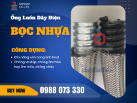 Ống luồn dây điện bọc nhựa bọc lưới inox/Ống ruột gà lõi thép luồn dây điện
