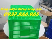 Sóng nhựa hở cao 31, sọt nhựa rỗng, sọt nhựa nguyên sinh, sóng nhựa dùng trong công lạnh