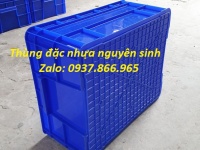 Thùng đặc nguyên sinh nhập khẩu, thùng cơ khí có nắp đậy, thùng nhựa