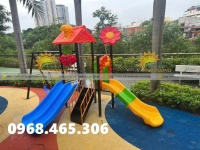 Cầu trượt xích đu trẻ em, cầu trượt liên hoàn mầm non