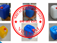 SX can nhựa 30 lít dày, thùng 25 lít đựng kiềm, can nhựa 20 lít đựng thuốc thủy sản, can 10 lít đựng