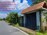 CHÍNH CHỦ Cần Bán NHÀ VƯỜN NGHỈ DƯỠNG - Số 86 Hương Lộ 9, Phường Tân Triều, Tỉnh Đồng Nai
